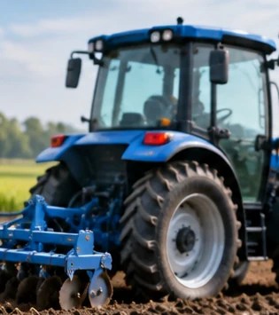 AI-generated agricultural equipment application illustration