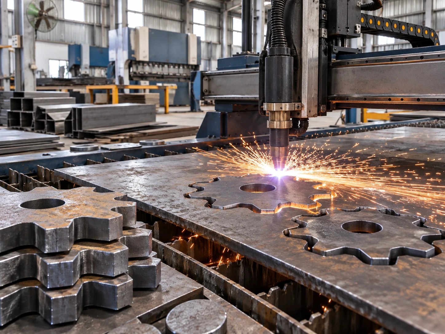 AI illustration of plasma profile cutting