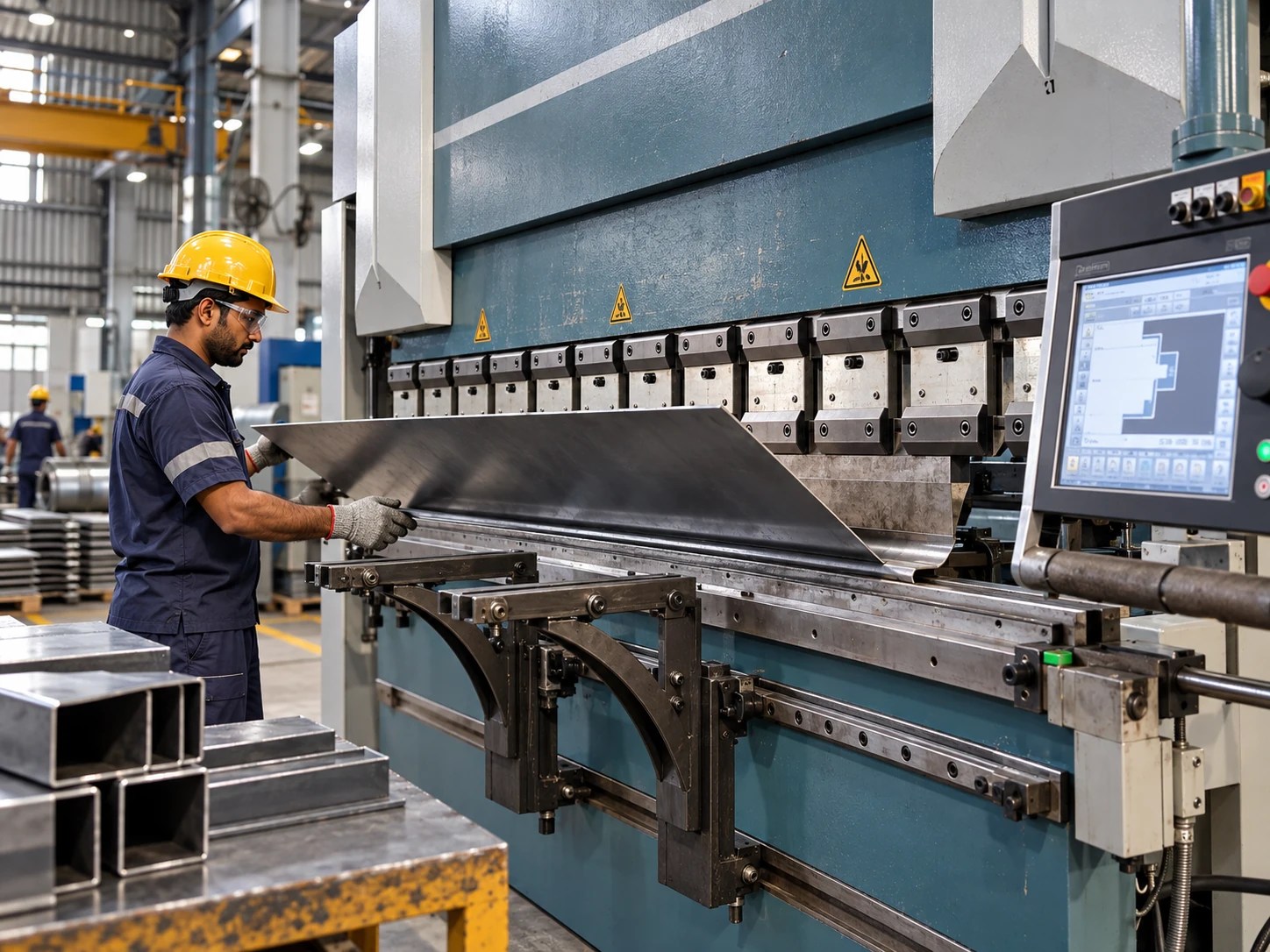 AI illustration of press brake bending