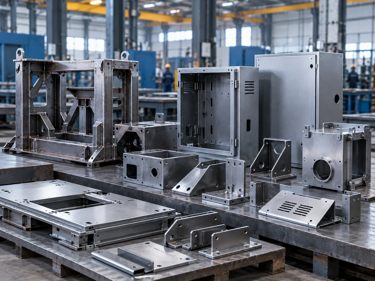 AI illustration of fabricated sheet metal assemblies