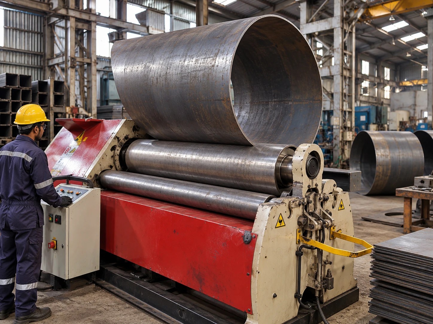 AI illustration of sheet and plate rolling